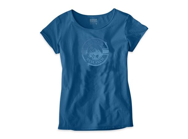 OR Motif Tee W Blå S T-skjorte til dame i økologisk bomull.